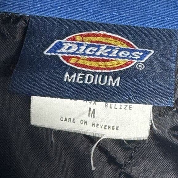 Vintage Dickies Jacket Mens M Blue Black Eisenhower Quilted Bomber Workwear 90s - Picture 10 of 13